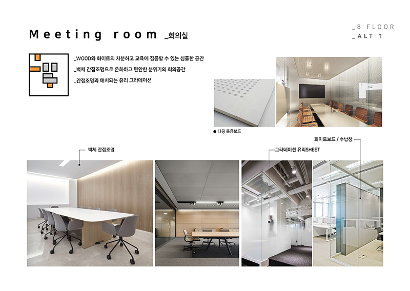 사옥 내 탕비실 및 직원 복지 공간 인테리어 제안