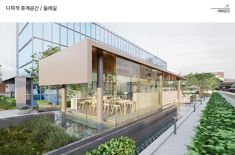 리츠앤1101 LG전자 야외 휴게공간 디자인 포트폴리오