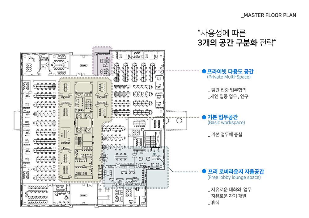 삼성 업무시설 3D 모델링 및 공간 기획 제안